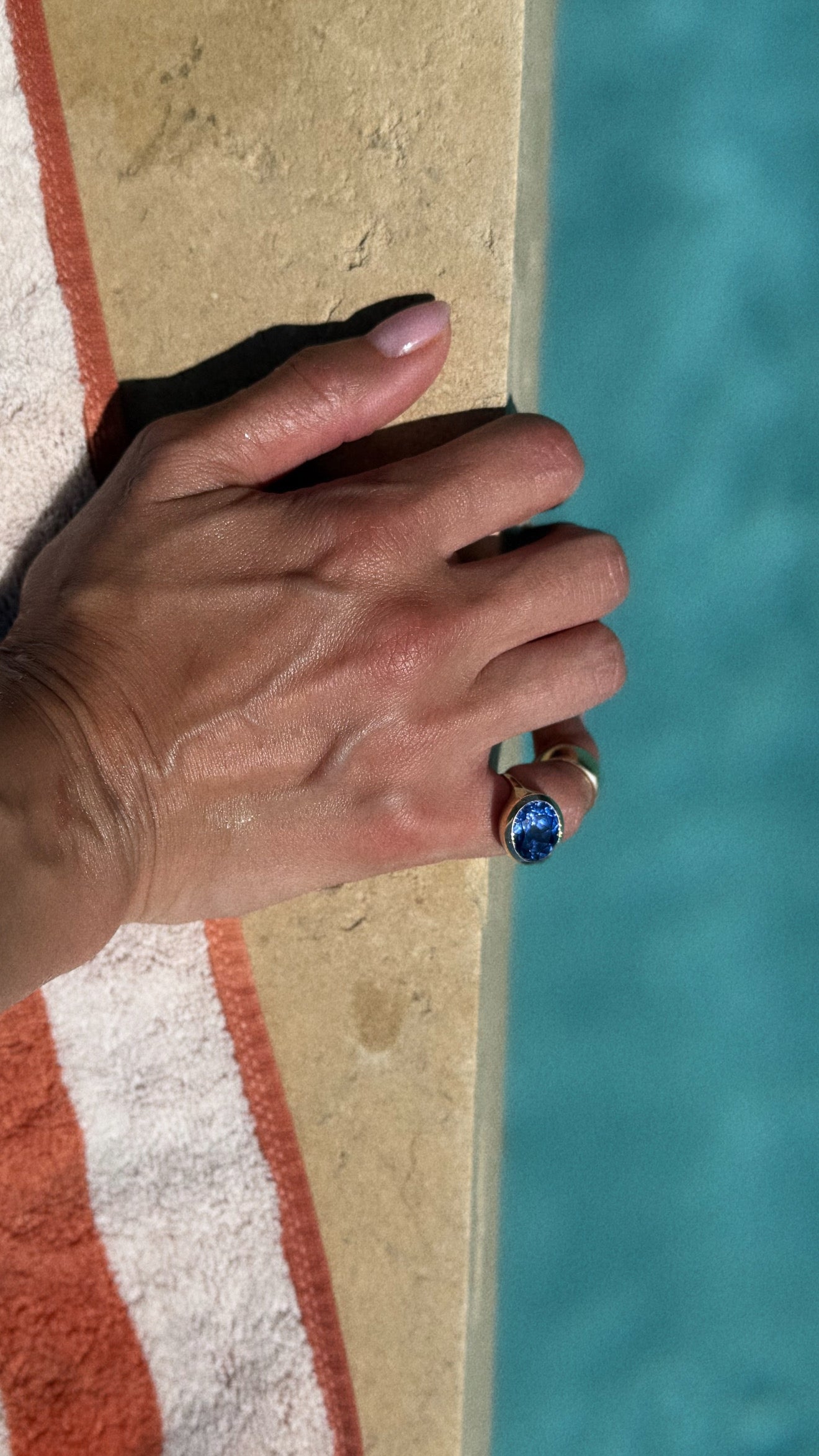 Tanzanite Signet Ring