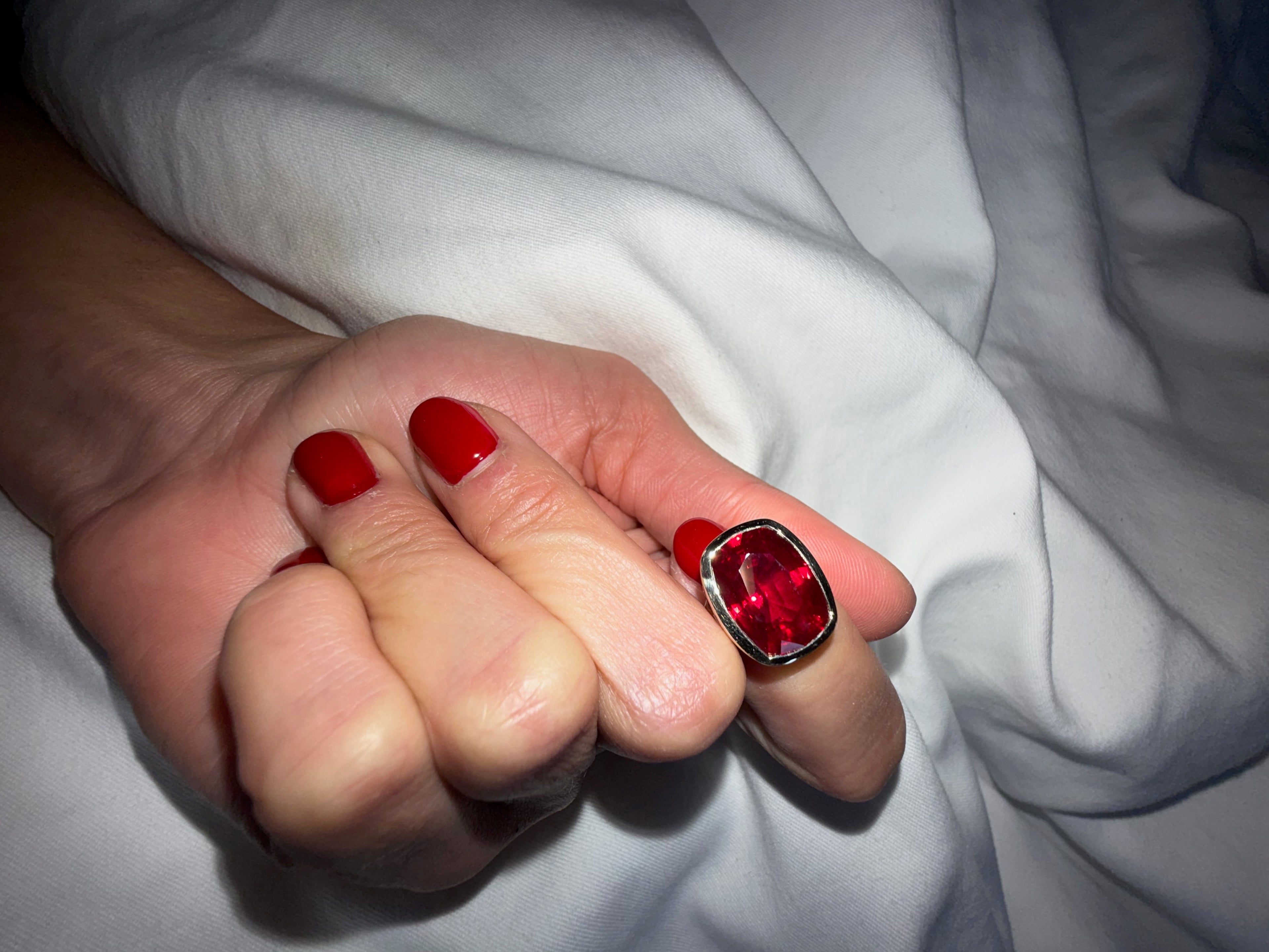 Ruby Spinal and diamond ring
