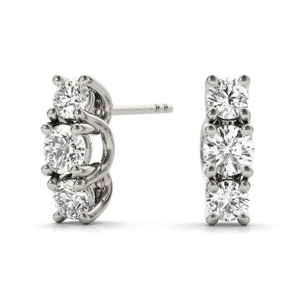 3 Stone Club Earrings
