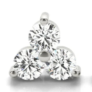 3 Stone Single Stud