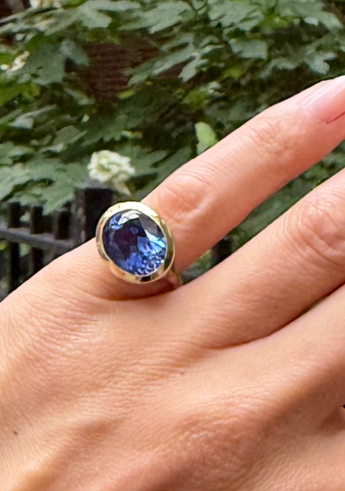 Tanzanite Signet Ring