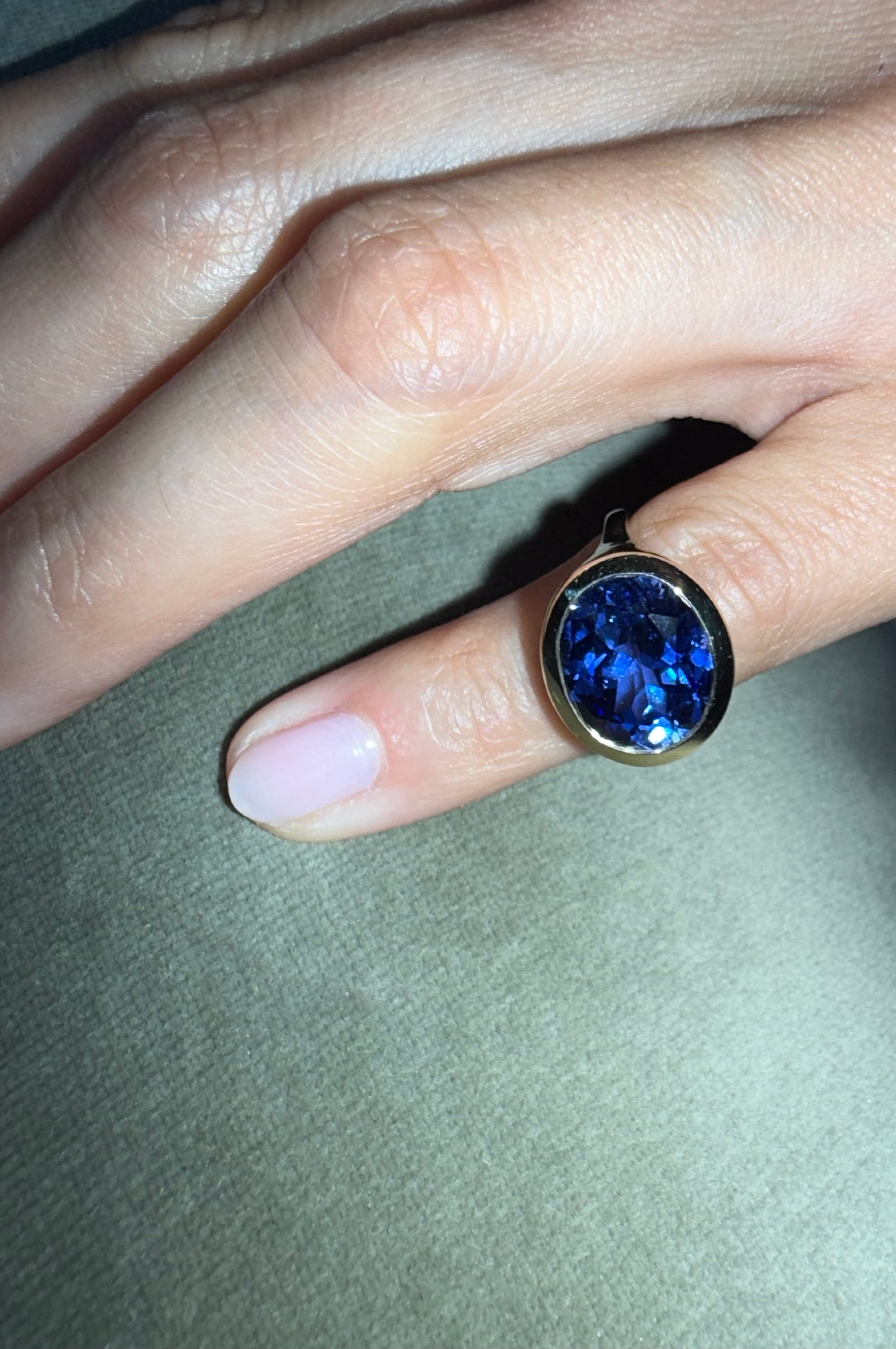 Tanzanite Signet Ring