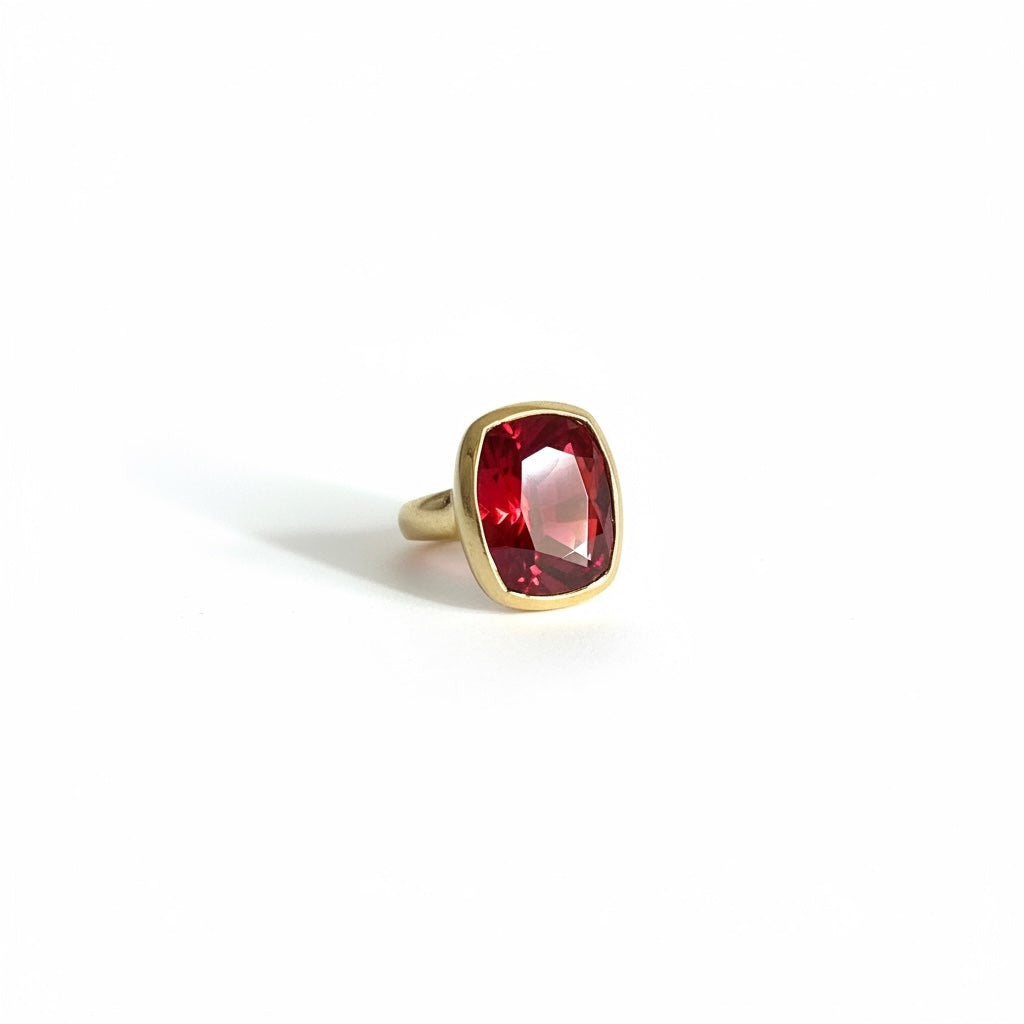 Ruby Spinal and diamond ring