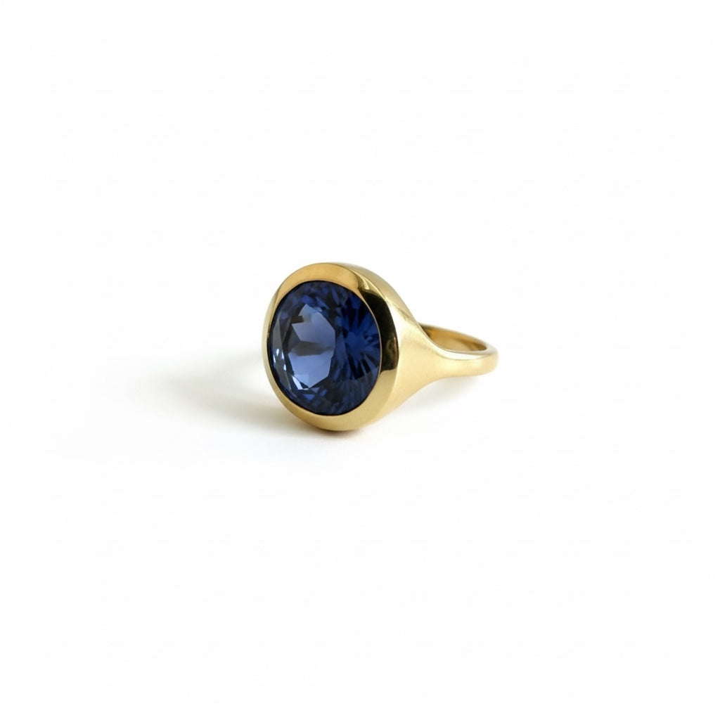 Tanzanite Signet Ring